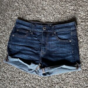 American Eagle Outfitters Dark Blue Super Stretch Hi-Rise Shortie